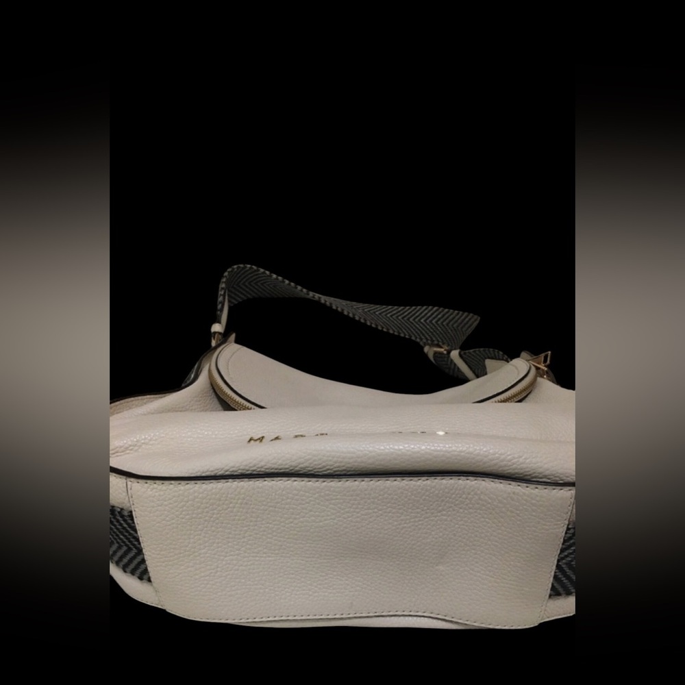 Marc Jacobs Shoulder Bag Purse Groove Leather Marshmallow - Picture 2 of 16